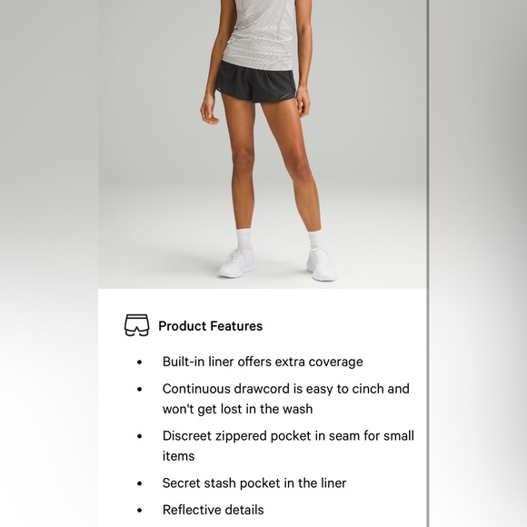 Lululemon Hotty Hot Low-Rise Short 2.5” - Picture 7 of 7